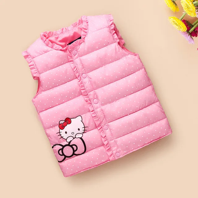 Hot salets!2 7 yrs,children vest,baby girls autumn winter fashion