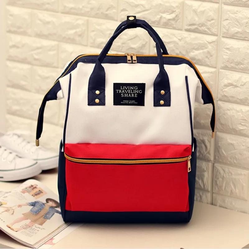 

New Mummy Backpack Zipper Large Capacity Travel Maternity Bag Diaper Baby Bag Multifunctional Nursing Bag Backpack Mom Bag