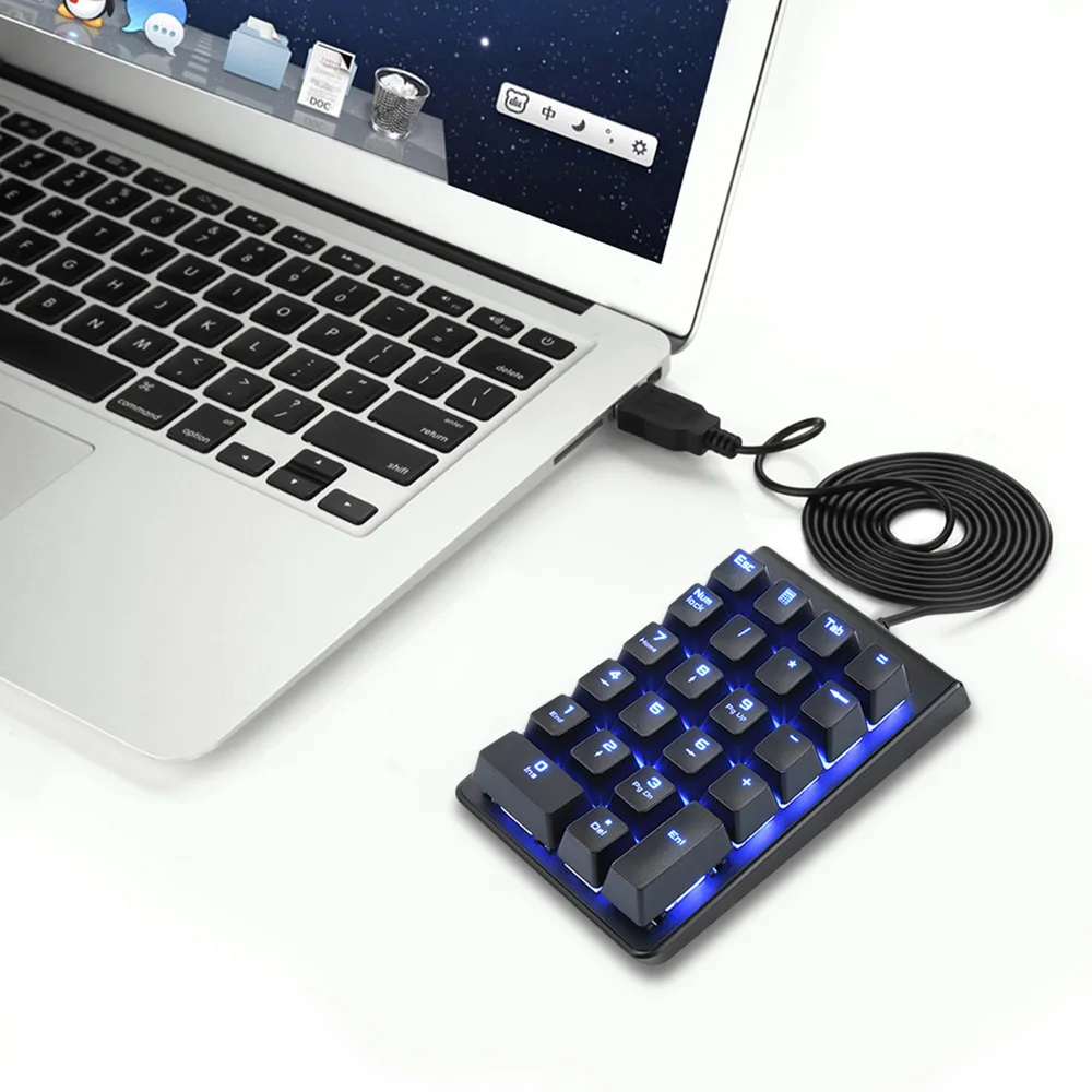 MOTOSPEED K22 Механическая цифровая клавиатура 22 клавиши проводной мини красный переключатель Numpad светодиодный Подсветка клавиатуры для кассы ноутбука банка ПК