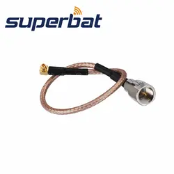 Superbat FME штекер для MMCX мужчины прямым углом косичку кабель RG316 15 см ВЧ коаксиальный Соединительный кабель Разъем