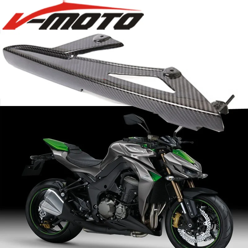 

For Kawasaki Z1000 2010-2016 Motorcycle Carbon Fiber Chain Protector Guard Cover Decoration Rear Mud Cover Panel Cowl