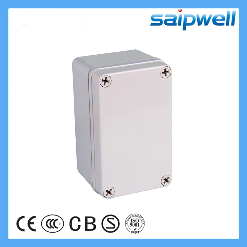Saipwell ABS водонепроницаемый распределительная коробка IP66 электрическая серая распределительная коробка 80*130*70 мм DS-AG-0813