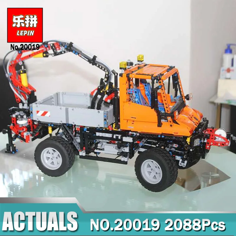 

New LEPIN 20019 2088Pcs Technic Truck Unimog U400 Model Compatible Legoing 8110 Building Kits Blocks Bricks Educational Toys