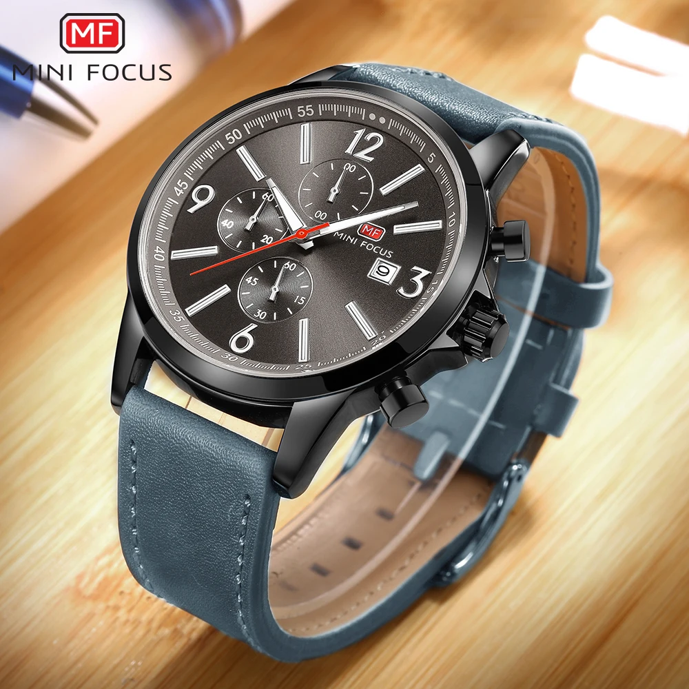 

MINI FOCUS Classic Sport Quartz Mens Watches Top Brand Luxury Chronograph Waterproof Fashion Casual Watch Men Relogio Masculino
