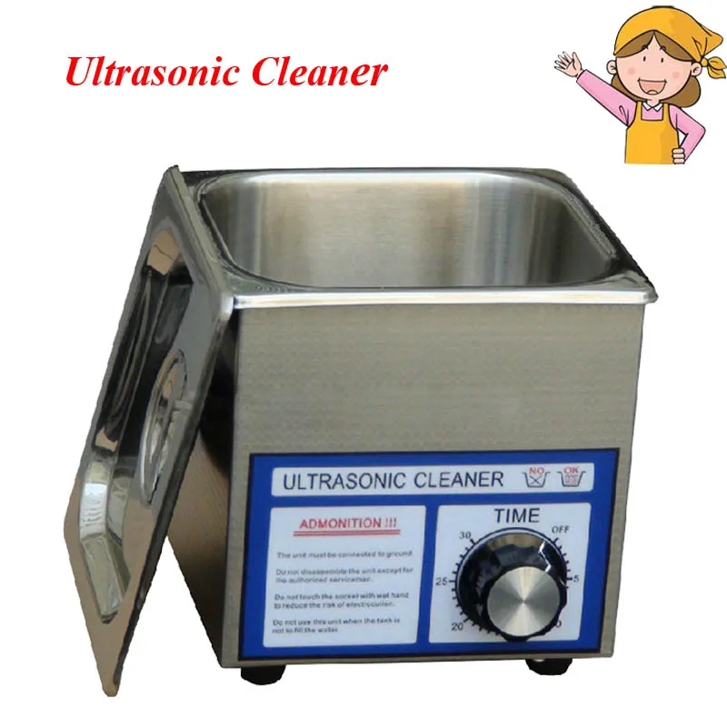 1pc AC Digital Ultrasonic Cleaner 60w 1.3L Capacity Cleaning Machine for Jewelry, Glasses, Watches with Free Basket PS-08T free dhl 1pc digital ultrasonic cleaner for industry specific cleaning with degas function with dual frequency power gt 1730qts