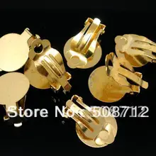 500 шт./лот покрытый глянцем зажим для серьги, приклад 18x10 мм, база, основа для серег