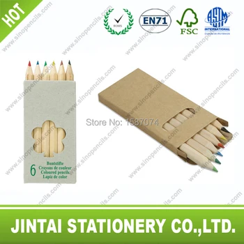 

100sets,1 set =8pc color pencil into Paper tube with pencil sharpener