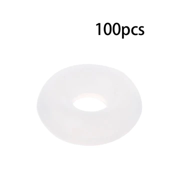 

New 100PCS Silicone Rubber Stoppers Ring Bead Spacer Charm Bracelet For Jewelry DIY Accessories 2018