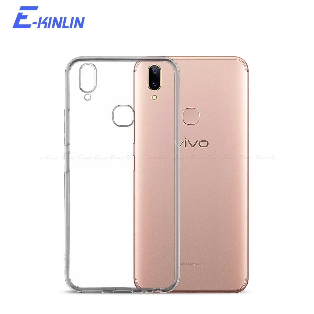 Силиконовый ультратонкий прозрачный мягкий чехол для vivo Y19 Y17 Y15 Y12 Y12i Y11 Y95 Y93 Y91 Y85 Y83