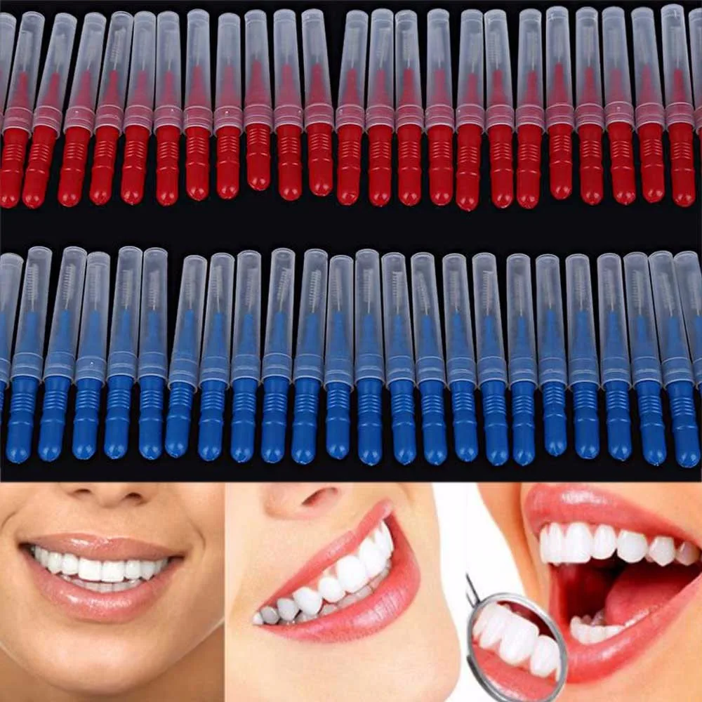 

50 pcs Tooth Floss Oral Hygiene Dental Floss Soft Plastic Interdental Brush Toothpick Healthy for Teeth Cleaning Oral Care