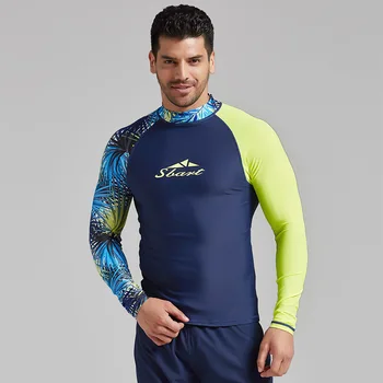 

SBART 2019 UV Protection Rashguard man Long Sleeve Swimsuit one piece Lycra Surf Rash Guard Surfing Swimming Diving Suit