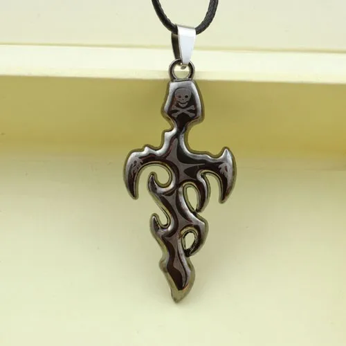 Men's cross necklace pendants silver black titanium 25x50cm DIY jewelry without chain cheap free shipping  2