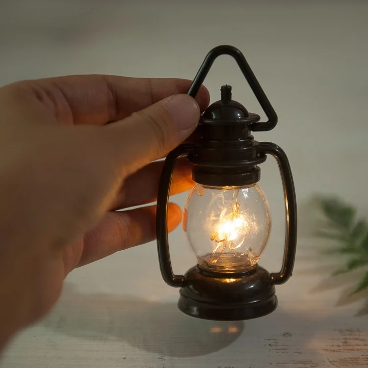 Newborn full-moon children European and American style retro small black horse lamp two-color lighting newborn photography props
