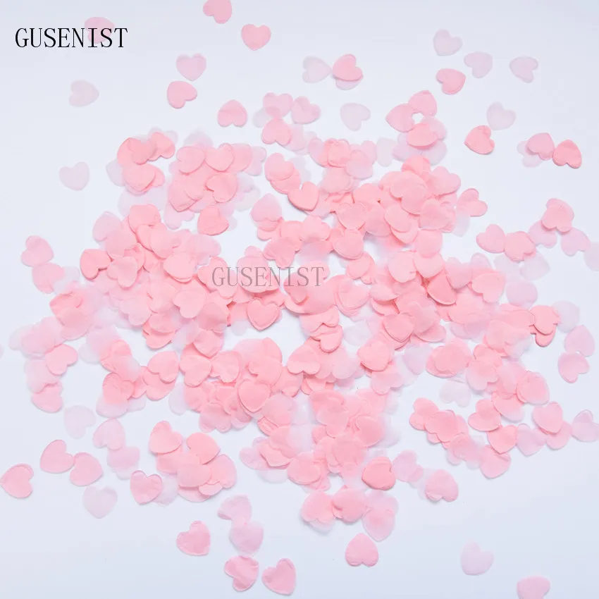 2.5cm 30g/bag Baby Pink Mini heart Tissue Paper Confetti Baby Shower Birthday Party Celebration