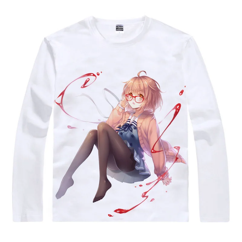 Coolprint аниме рубашка Мирай Курияма футболки для мужчин и молодежи за границами Косплей Костюм японский Kawaii Tee