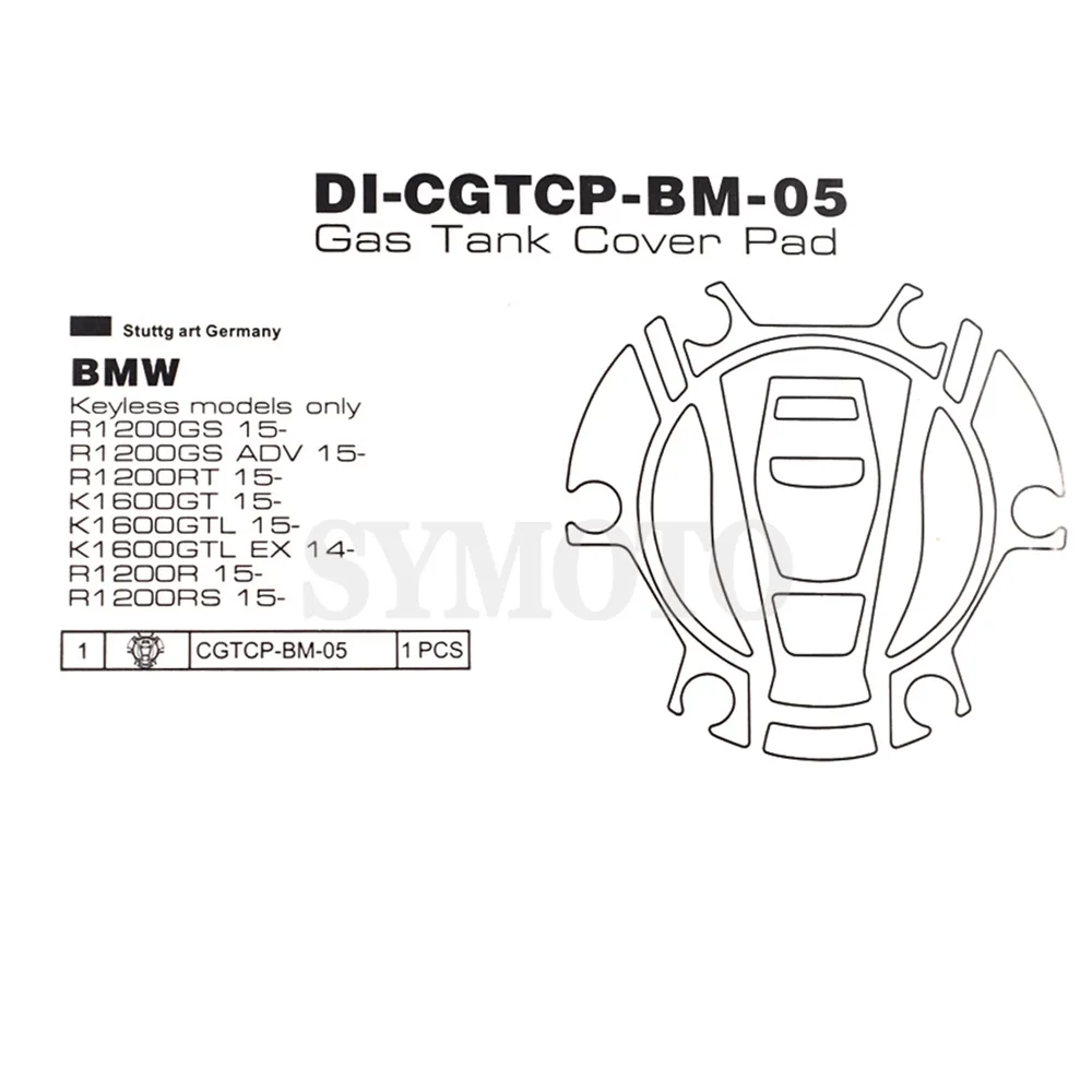 Мазута газа Кепки крышка наклейка Стикеры протектор для BMW R1200GS ADV R1200RT R1600GT GTL R1200R RS-K1600GTL EX-UP