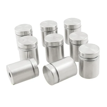 

9Pcs 19 x 25mm Stainless Steel Frameless Standoff Clamp Hardware for Glass