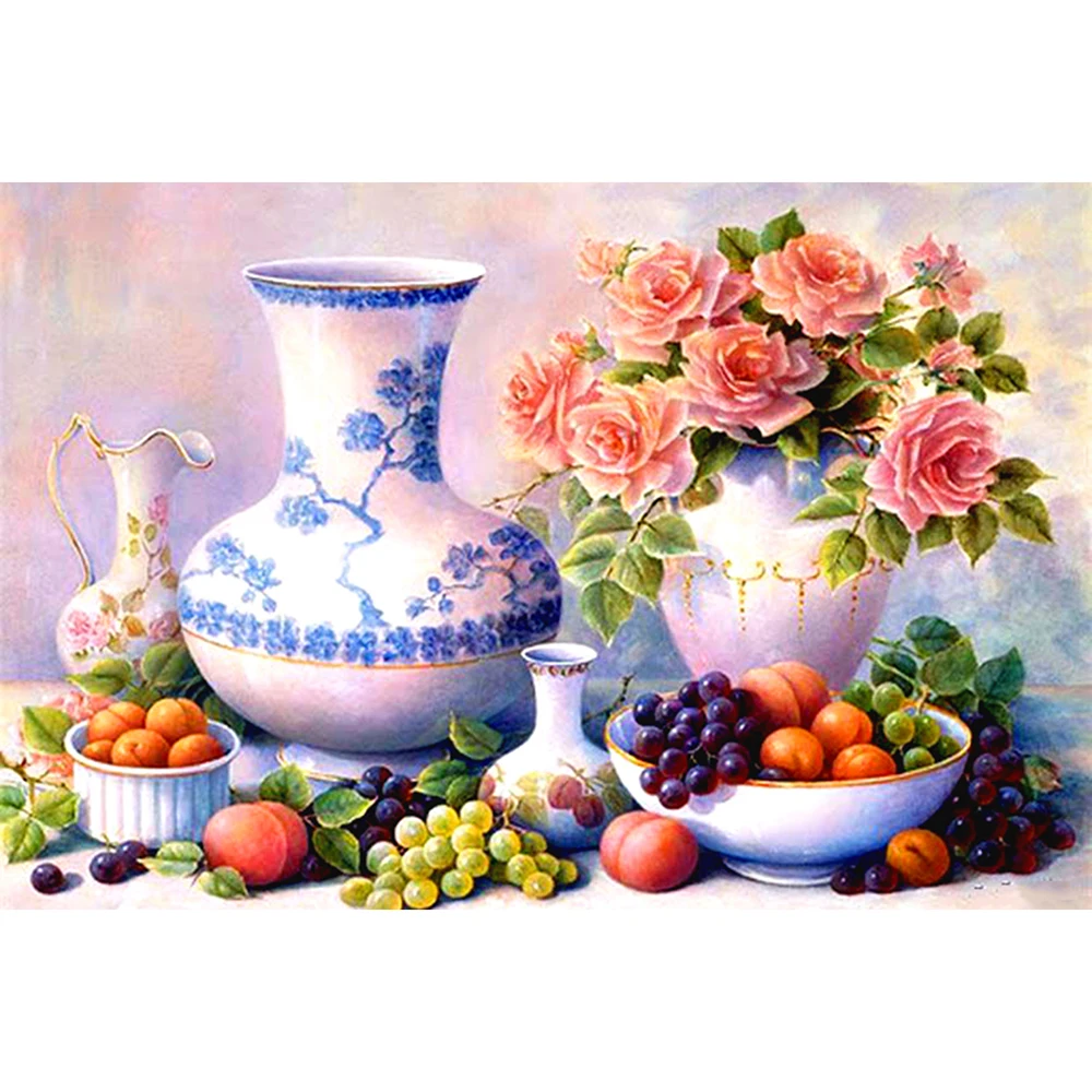 

Full Square/round Diamond 5D DIY Diamond Painting Blue and White Porcelain Embroidery Cross Stitch Rhinestone Mosaic Home Decor
