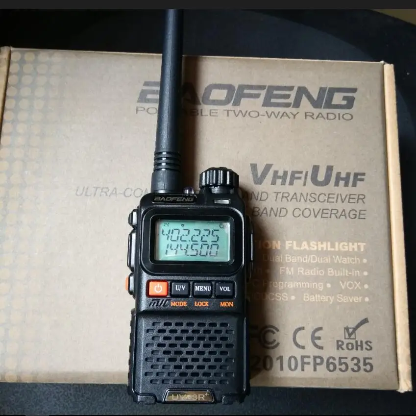 Рация Baofeng UV 3R plus 2 шт. Двухдиапазонная двухсторонняя радиостанция КВ трансивер uv