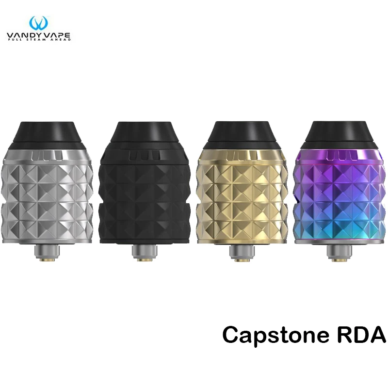 Original Vandy Vape Capstone RDA Atomizer Fit Single/Dual coils For Electronic Cigarettes Mod Vape VandyVape RDA/RTA Original Vandy Vape Capstone RDA Atomizer Fit Single/Dual coils For Electronic Cigarettes Mod Vape VandyVape RDA/RTA
