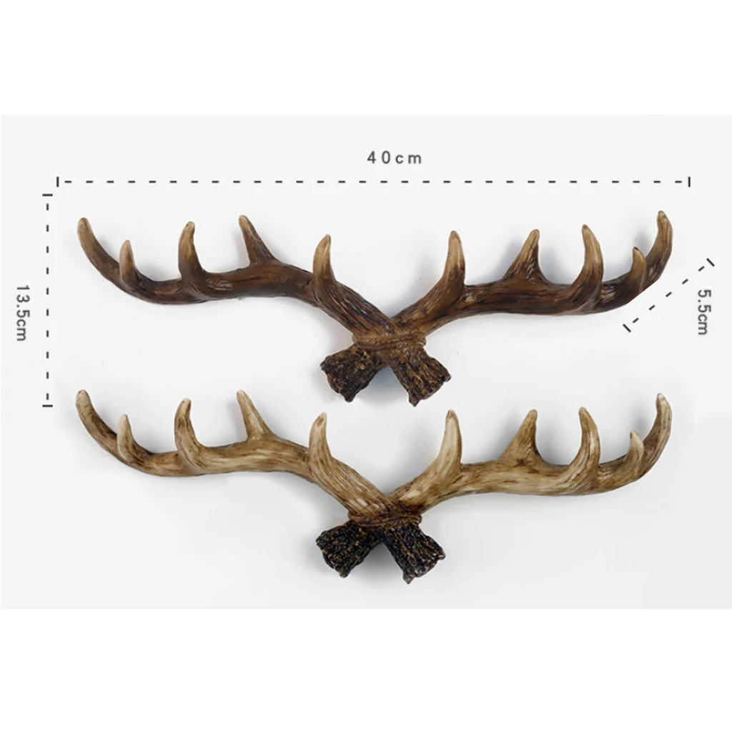 Vintage Cast Wood Deer Wall Hooks Clothes Hanger Rack Hooks, Utility Hooks, Art Decor Ornament