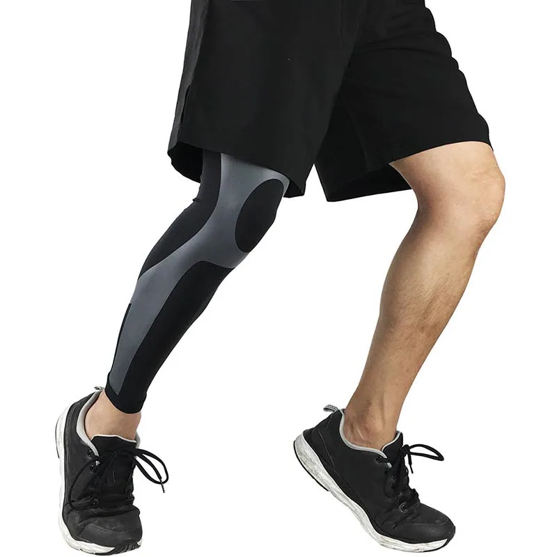 Outdoor Sports Safety Compression Leg Sleeve Support Cycling Muscle Pressure Knee Pad Protector Winter Leg Warmers