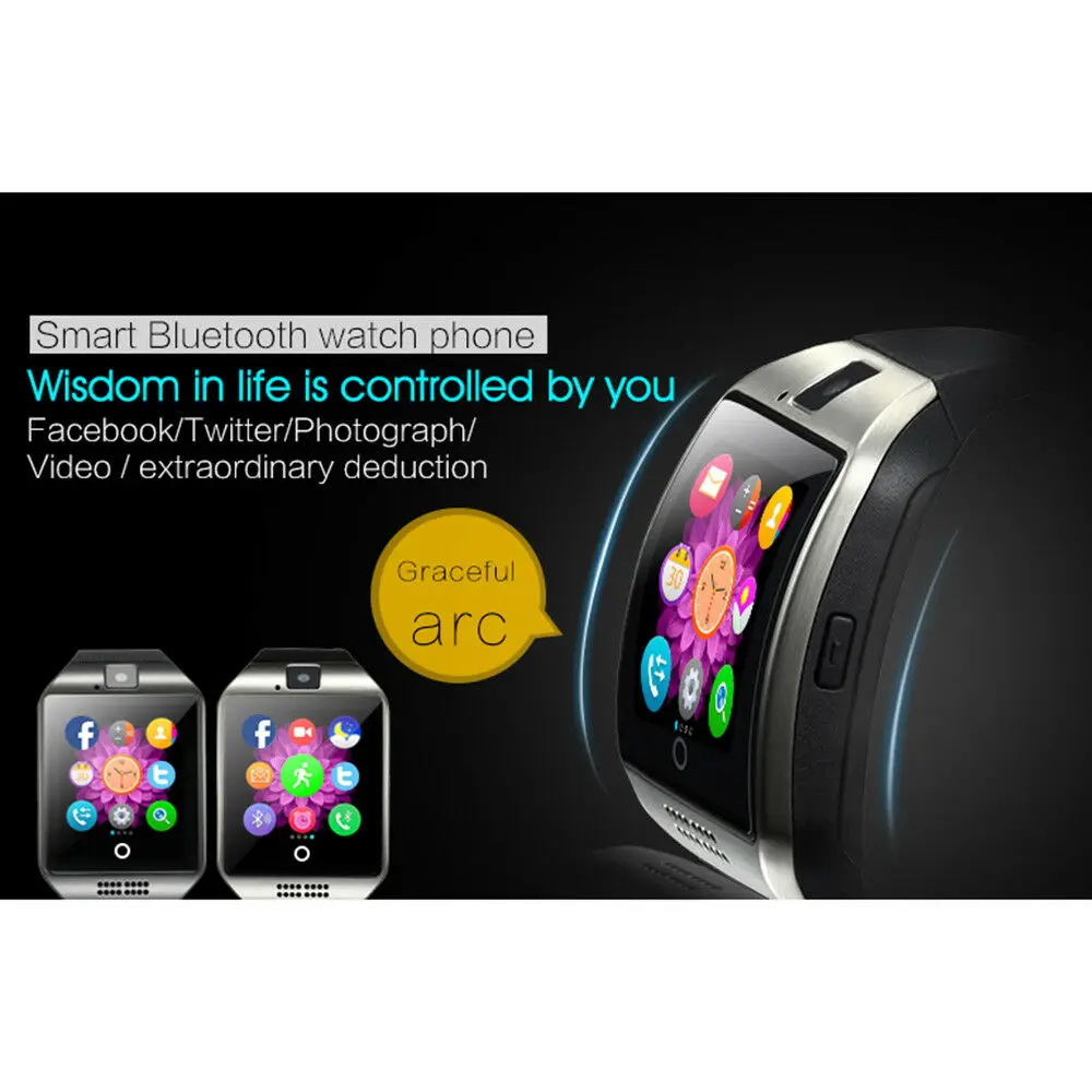 Bluetooth Smart Watch Men Q18 With Touch Screen Big Battery Support TF Sim Card Camera for Android Phone Smartwatch Bluetooth Smart Watch Men Q18 With Touch Screen Big Battery Support TF Sim Card Camera for Android Phone Smartwatch