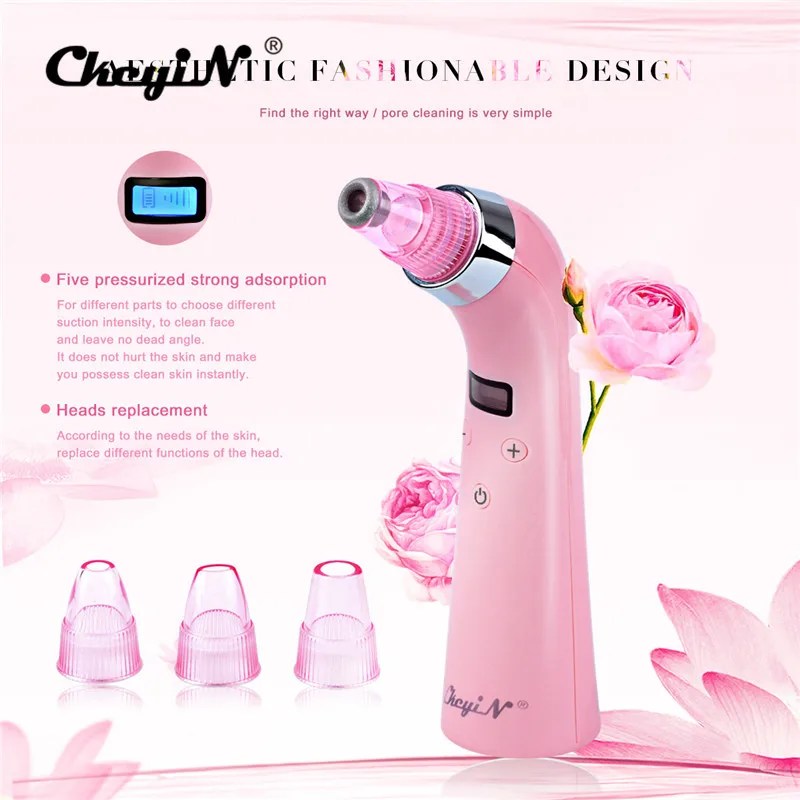 

4 IN 1 Comedo Blackhead Vacuum Suction Diamond Dermabrasion Removal Scar Acne Pore Peeling Facial Skin Care Beauty Instrument 53