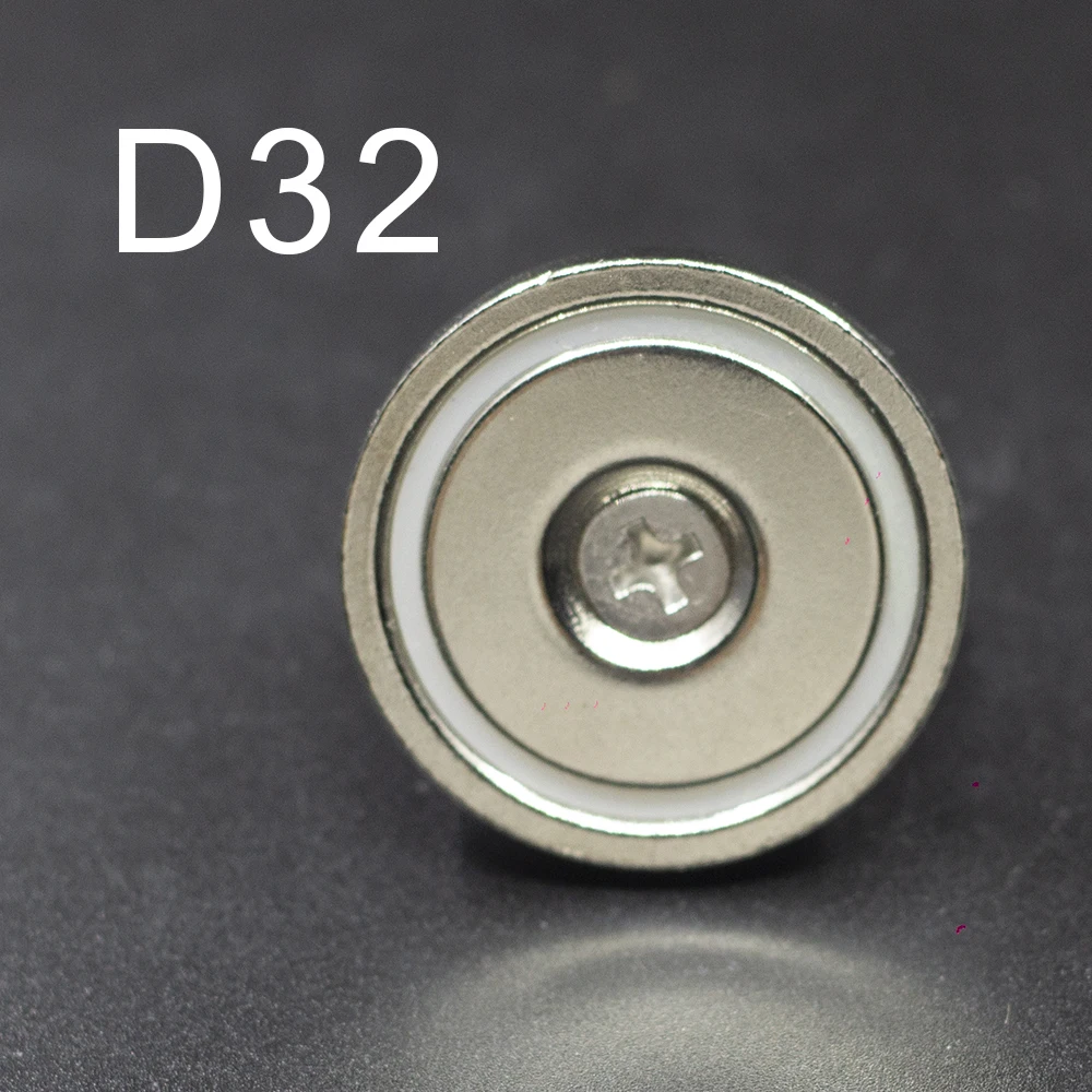 

2pcs D32 Neodymium Magnet NdfeB N42 Super Powerful Strong Permanent Magnetic Treasure Hunting Underwater Fishing imanes