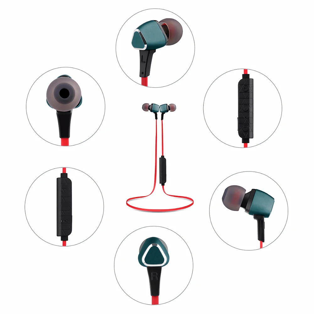 CHYI Bluetooth Earphone Wireless Earbuds Sport Earphone Magnet Headset Stereo Earbuds Mic Bleutooth Earphone For Phones Music 
