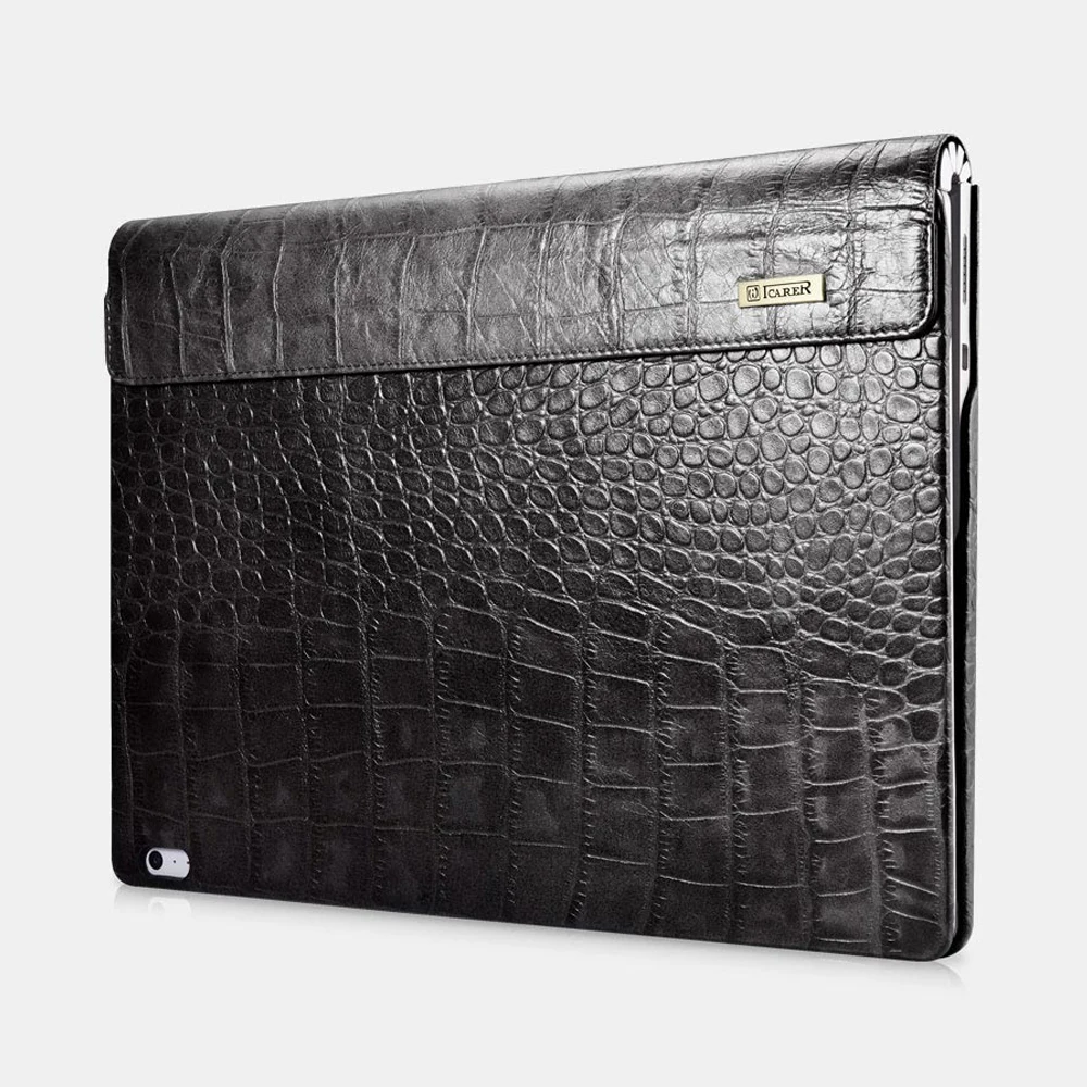 Business Case for Microsoft Surface Book 2 13.5inch 2017 (i5 CPU) Crocodile Ultrathin Cow Leather Detachable Sleeve Folio Cover |