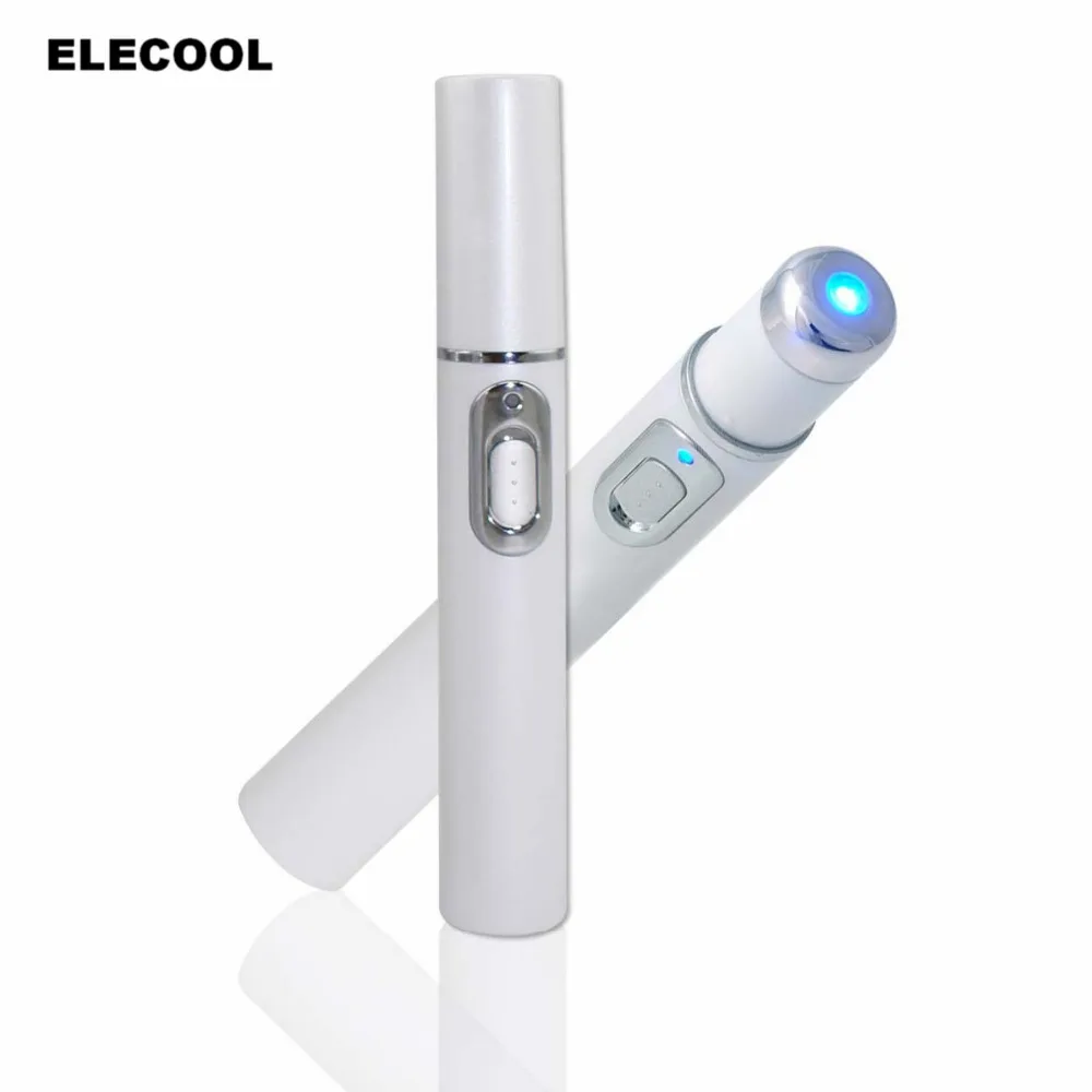 

1pc Blue Light Micro Current Therapy Acne Laser Ball Roller Pen Acne Scar Wrinkle Removal Treatment Device Face Skin Care Tool