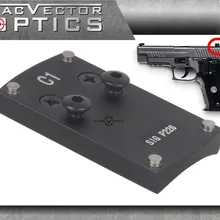 Векторная оптика SIG P226 мини Красный точка зрения пистолет задний прицел ласточкин хвост пластина база заменить крепление