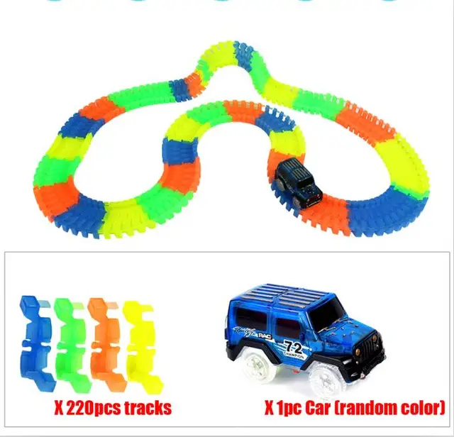 plastic race track