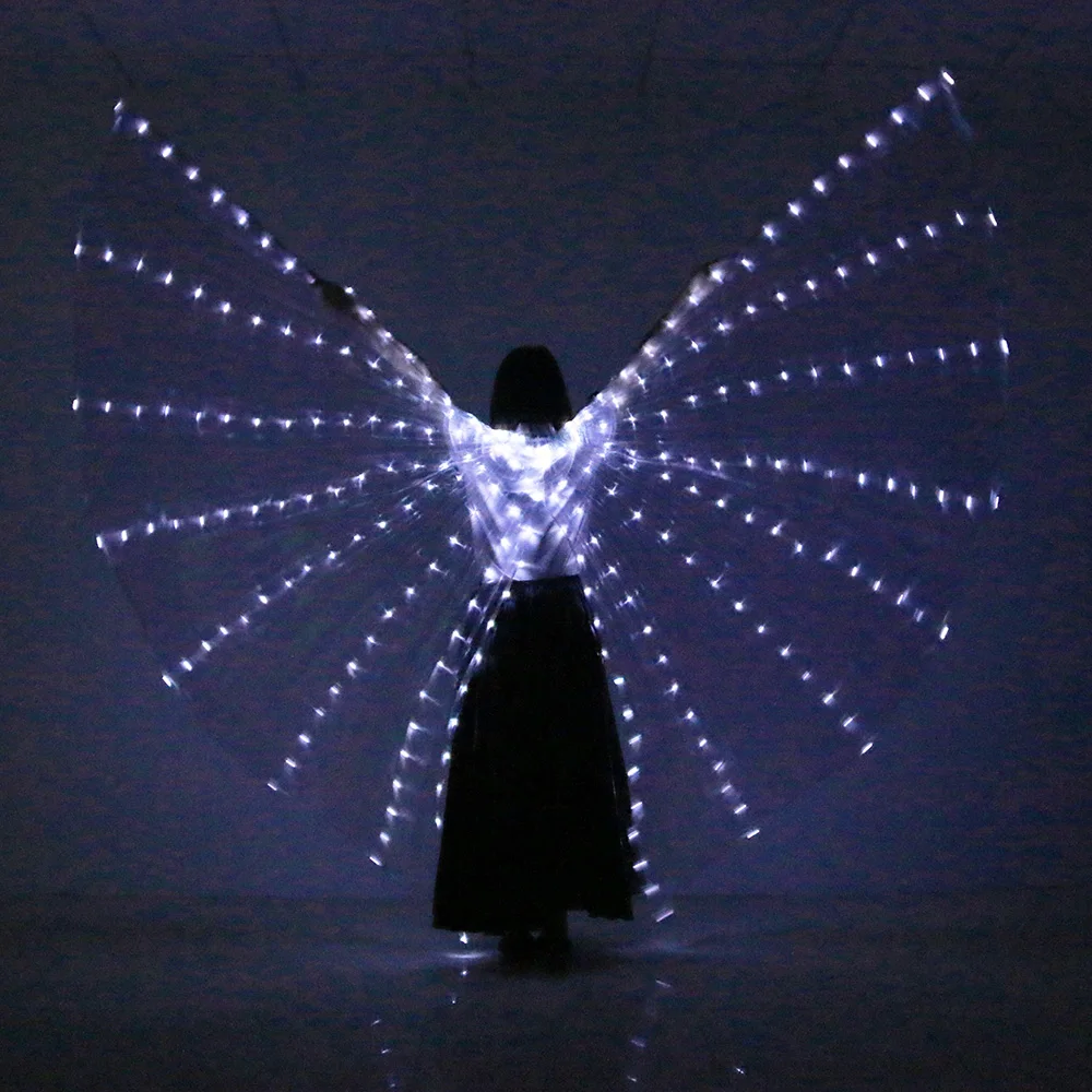 Открытый стиль светодиодный реквизит для танца живота для женщин и девочек светодиодный светильник для танца живота крылья ИГИЛ Египетский индийский танец светодиодный