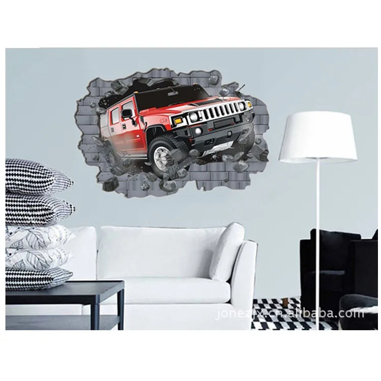 3d سيارة الاصطدام جدار الإبداعية التقليد ملصقات جدار للمنزل كنبة مكتب ديكور للإزالة خلفيات 3d سيارة الاصطدام جدار الإبداعية التقليد ملصقات جدار للمنزل كنبة مكتب ديكور للإزالة خلفيات