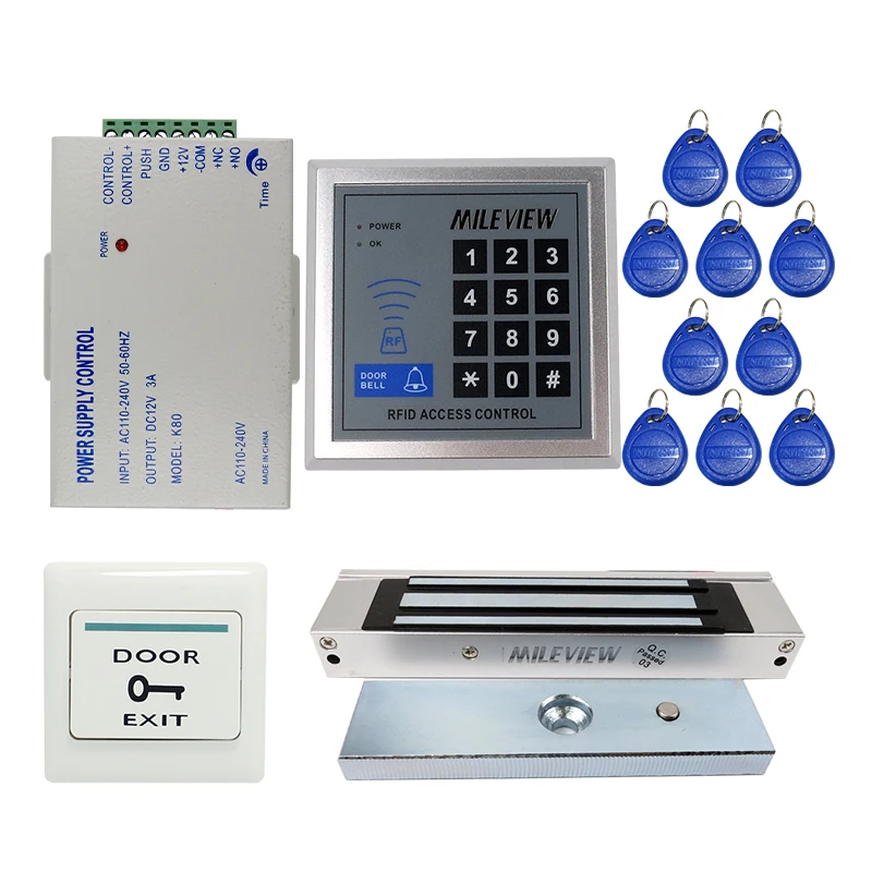 Mileview Rfid Door Access Control System Kit Set Electric