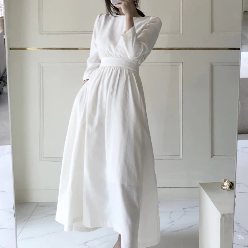 2019 Verkoop Nieuwe A-lijn Solid Vestido Longo Vrouwen Jurk Zanzea Maxi Jurk Retro Drie-point Mouwen Hoge Taille Grote swing Vrouw 2019 Verkoop Nieuwe A-lijn Solid Vestido Longo Vrouwen Jurk Zanzea Maxi Jurk Retro Drie-point Mouwen Hoge Taille Grote swing Vrouw