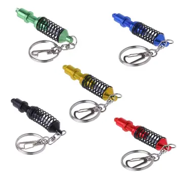 

1 Pc Universal Adjustable Alloy Auto Car Interior Suspension Keychain Coilover Spring Car Tuning Part Shock Absorber Keyring