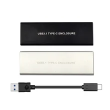 

M key NVME USB3.1 Type-c to PCI-e 3.0 PCI Express M.2 SSD HDD Enclosure 4x NGFF 2280 External Mobile Box for Intel 600P 970 EVO