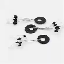 New 10 Group 60PCS font b Fishing b font Tackle Resistance Line Space Beans Not to