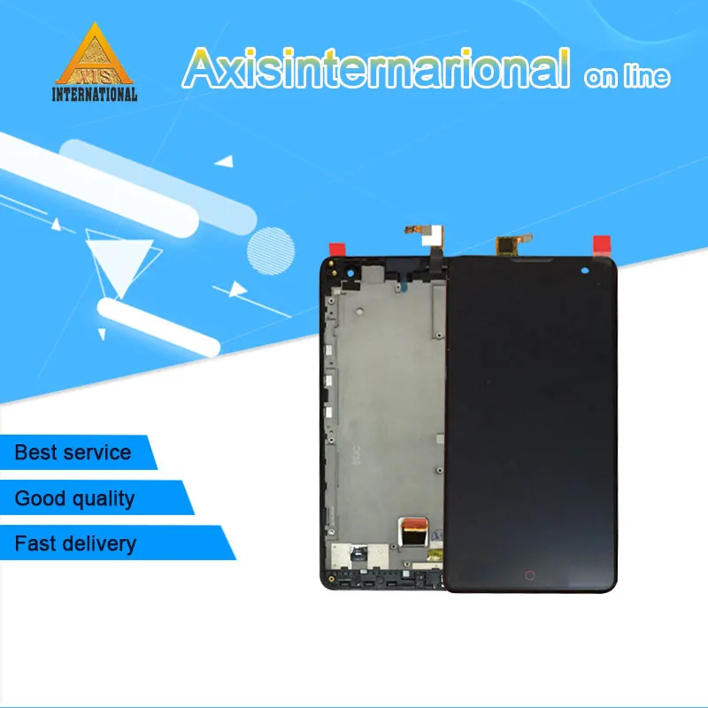 

For ZTE Nubia Z7 Max NX505J Axisinternational LCD Display Screen+Touch Panel Digitizer With Frame For ZTE Z7 Max Touch Screen