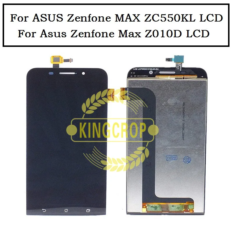 ЖК-сенсорная панель ZC550KL для ASUS Zenfone MAX ЖК-дисплей с рамкой Z010D сенсорным экраном и