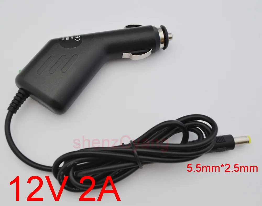 1 шт. высокое качество 12V 24V 2A 2000mA DC 5 мм x 2 автомобильное зарядное устройство