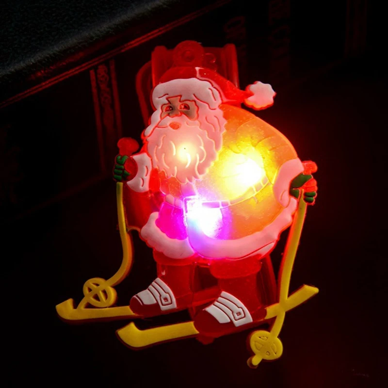1 шт. браслеты в рождественском стиле для мальчиков и девочек вспыхивающий ремешок Блестящий; с подсветкой браслеты Санта-Клауса игрушки для подарка Chirldren