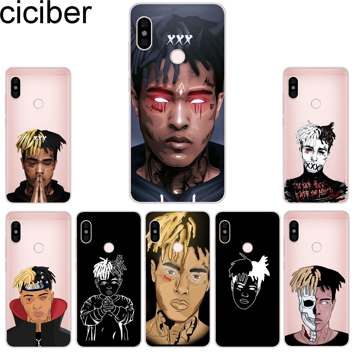 ciciber Phone Case for Xiaomi Mix Max 3 2 2s Back Cover Mi A2 9 8 6 5 F1 A1 5X 6X 5c 5s Lite Plus Pro SE Xxxtentacion |