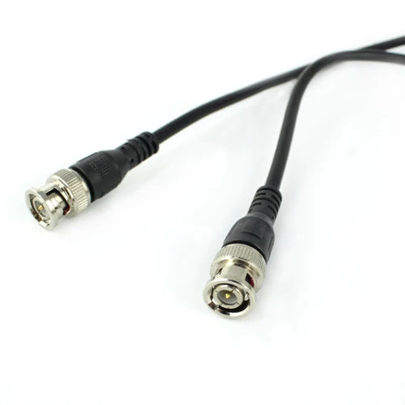 2Pieces 1M 2M 3M BNC extension Cable For Analog Camera BNC Male to Male Coaxial Cable Adapter Coax Male Extension Cable
