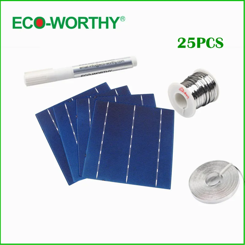 Vents 25pcs 6x6 Solar Cells Tabbing Wire Flux Pen Bus Wire Diy Solar Panels 156mm Polycrystalline Solar Generators Can Be Repeatedly Remolded. Home Improvement