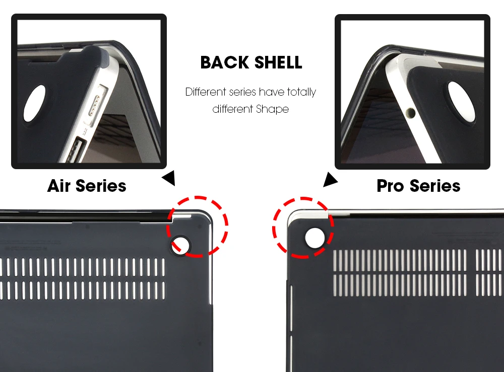 Кристальный чехол для ноутбука Apple Macbook Mac Book Air Pro retina 11 12 13 15 15,4 13,3 дюймов с сенсорной панелью