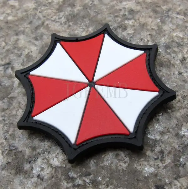 

Biohazard Resident Evil Umbrella Corporation LOGO 3D PVC patch Badges PB071